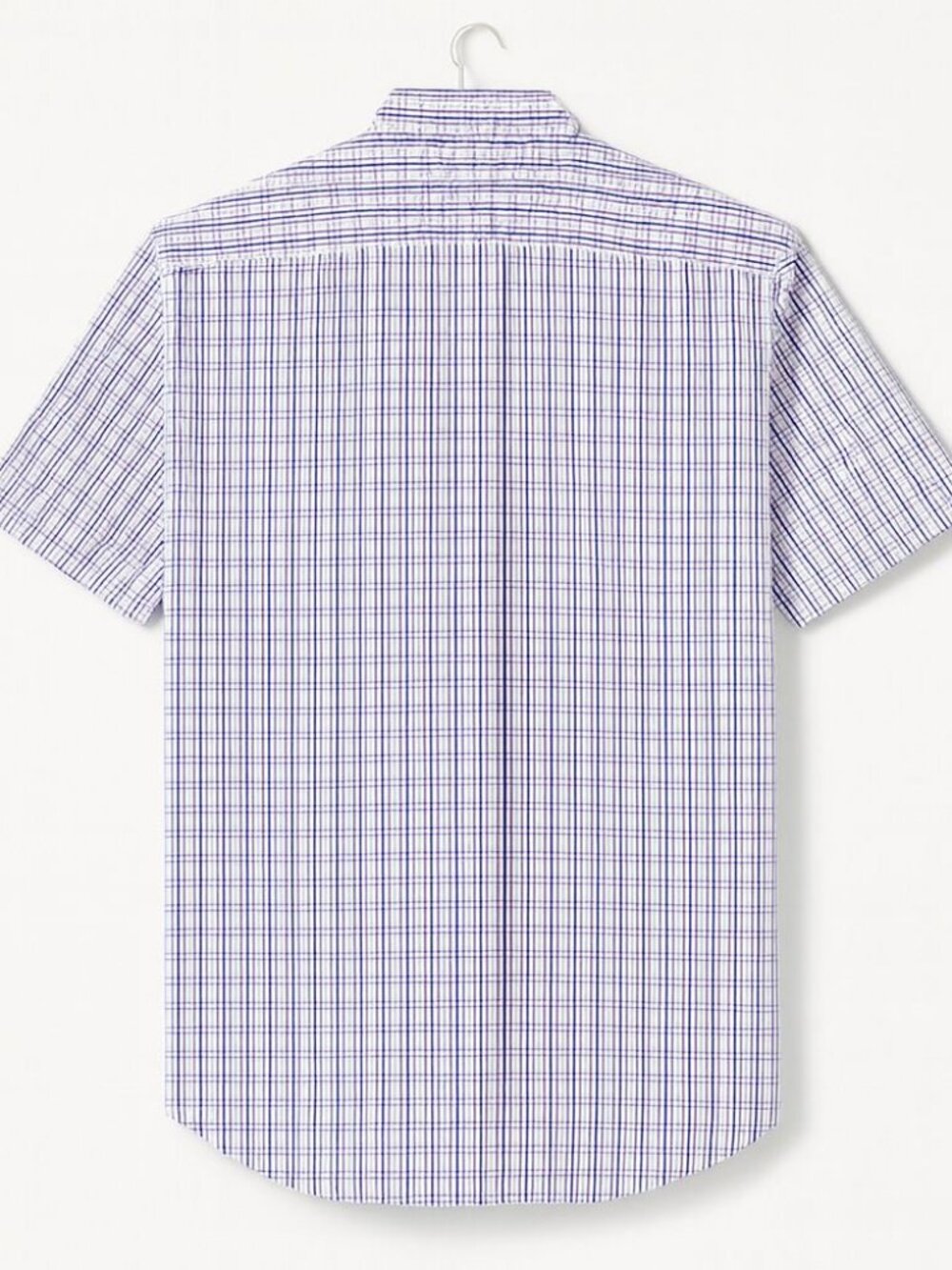 IZOD Shirt - Men's Medium - Blue Revival Plaid Button-Down Short Sleeve - Picture 3 of 5